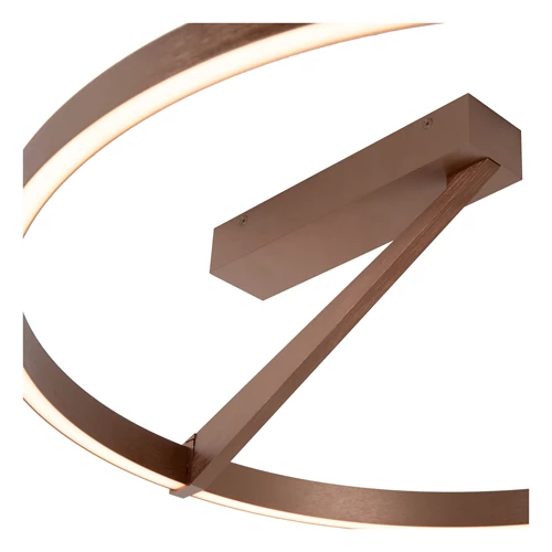 Lucide APPLAUSE - Flush ceiling light - Ø 60 cm - LED Dim. - CCT - 1x40W 2200K/4000K - Coffee | Premium - detail 1